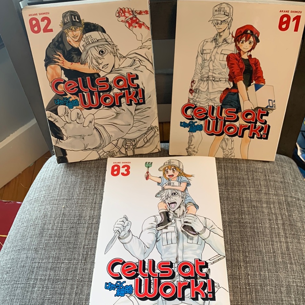 Anime Manga - Cells at Work - Volumes 1 - 3